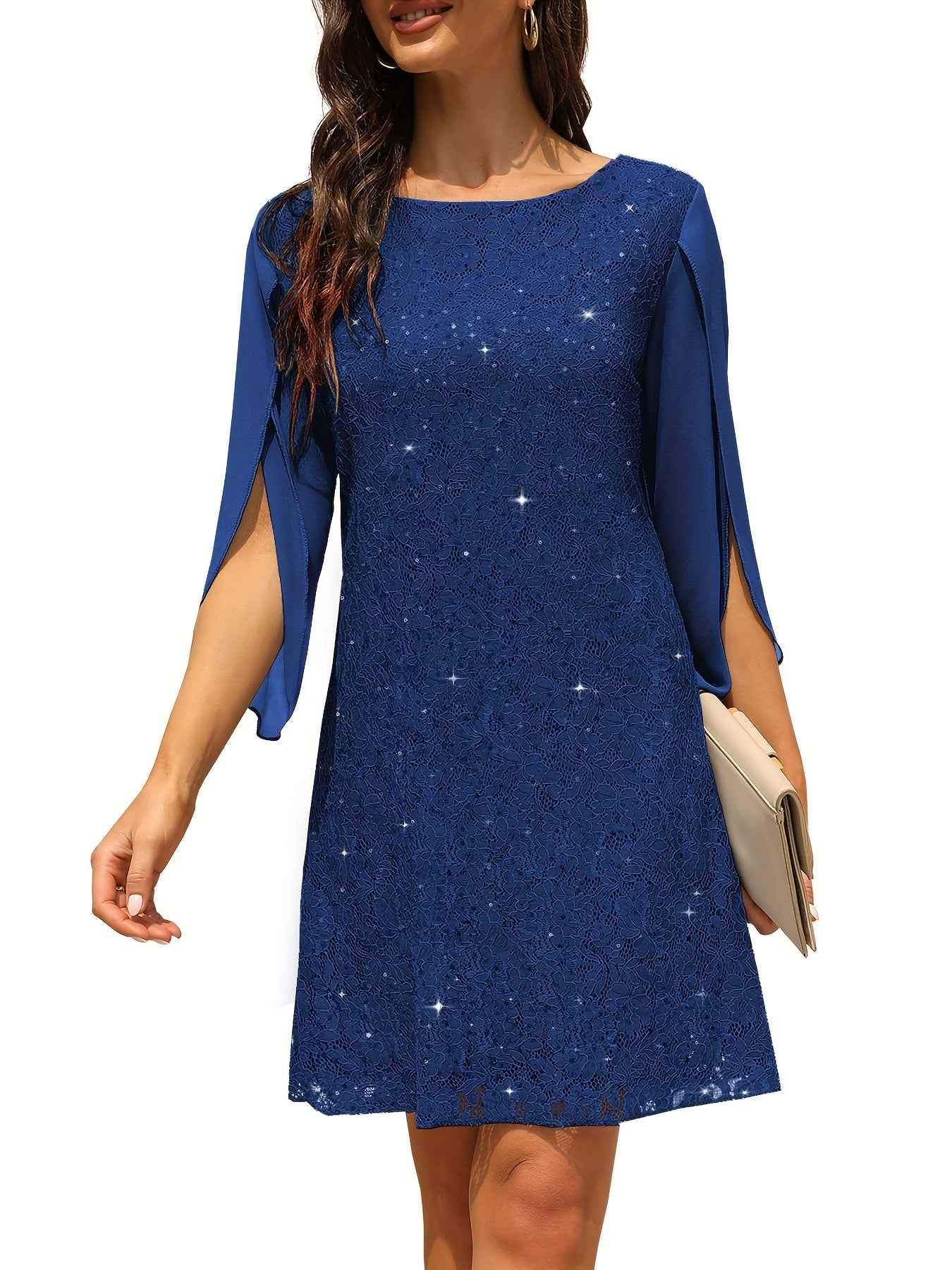 Madeleine – Elegant Lace Midi Dress