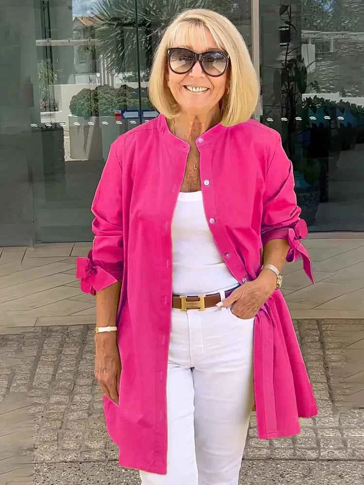 Elegantes Schwingendes Schnitt Zwei-Stück-Outfit, das die Figur schmeichelt