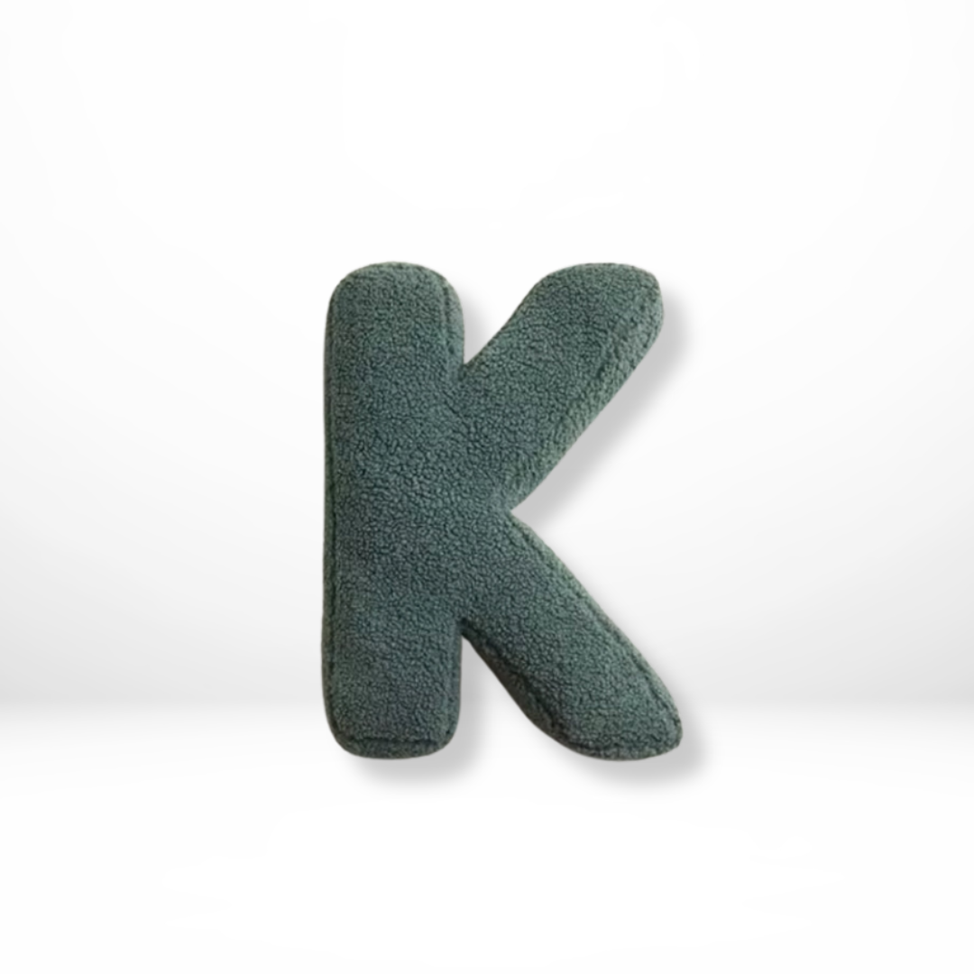 Avenia Luxushandgefertigter Samt-Buchstaben-Kissenset mit Buchstaben A bis Z für eine stilvolle und verspielte Raumgestaltung