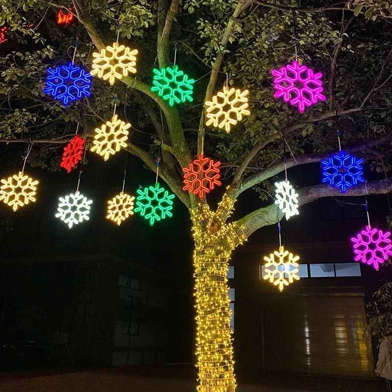 SnowGlow - Frosted Snowflake LED-Lichter mit winterlicher Eleganz