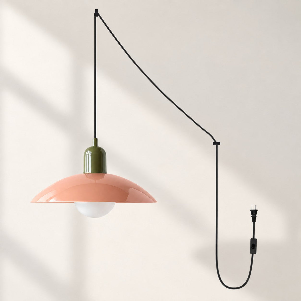 Mid Century Bauhaus Steckerpendelleuchte
