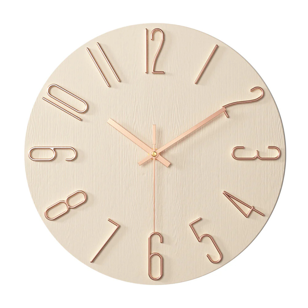 Noble - Stilvolle moderne Wanduhr für ein elegantes Wohnzimmer