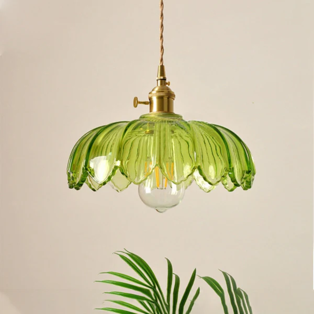 Xyvora - Elegante Vintage-Glas-Hängelampe für eine Einzigartige Atmosphäre