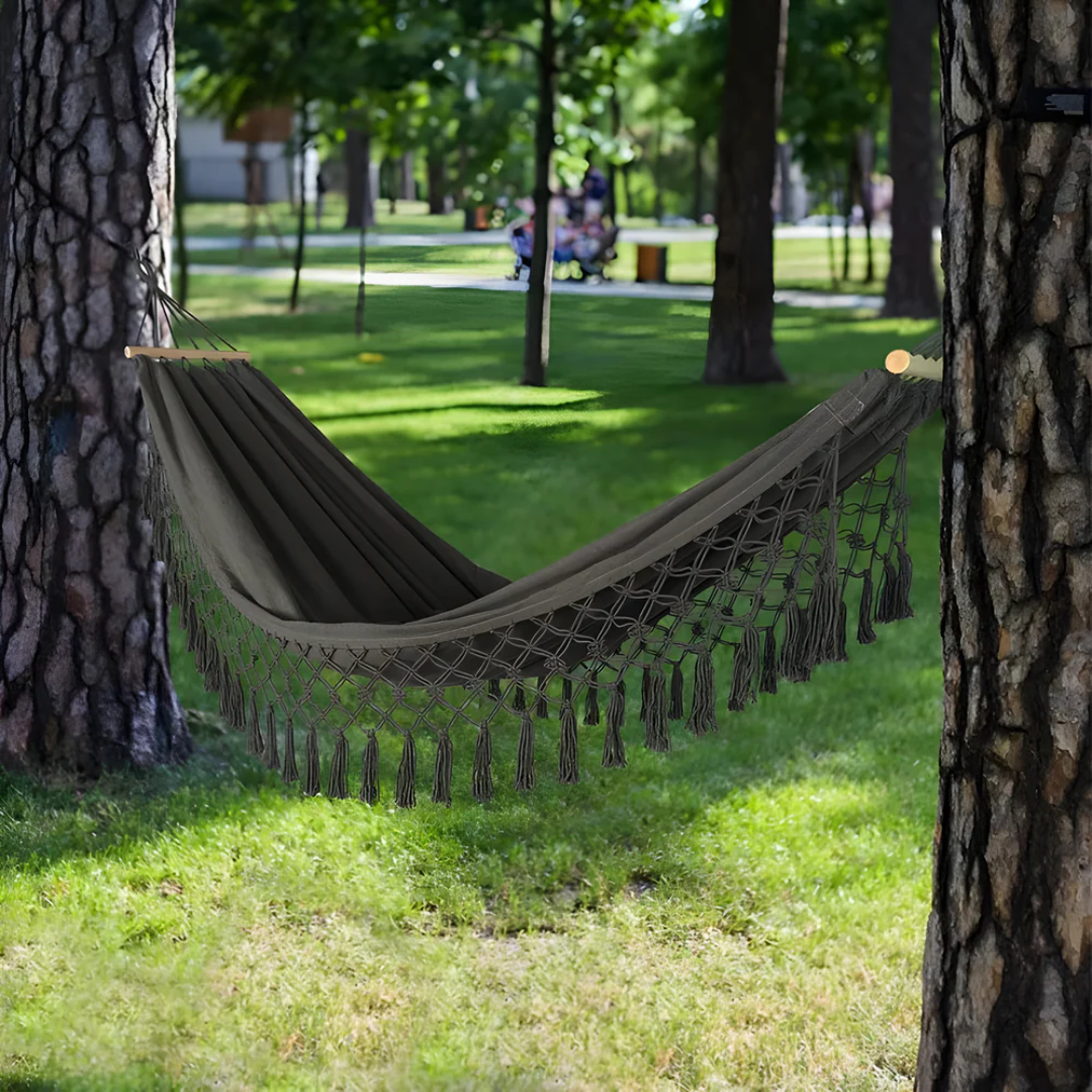 Velri - Luxuriöse Komfortable Boho Baumwollhängematte für ultimativen Komfort