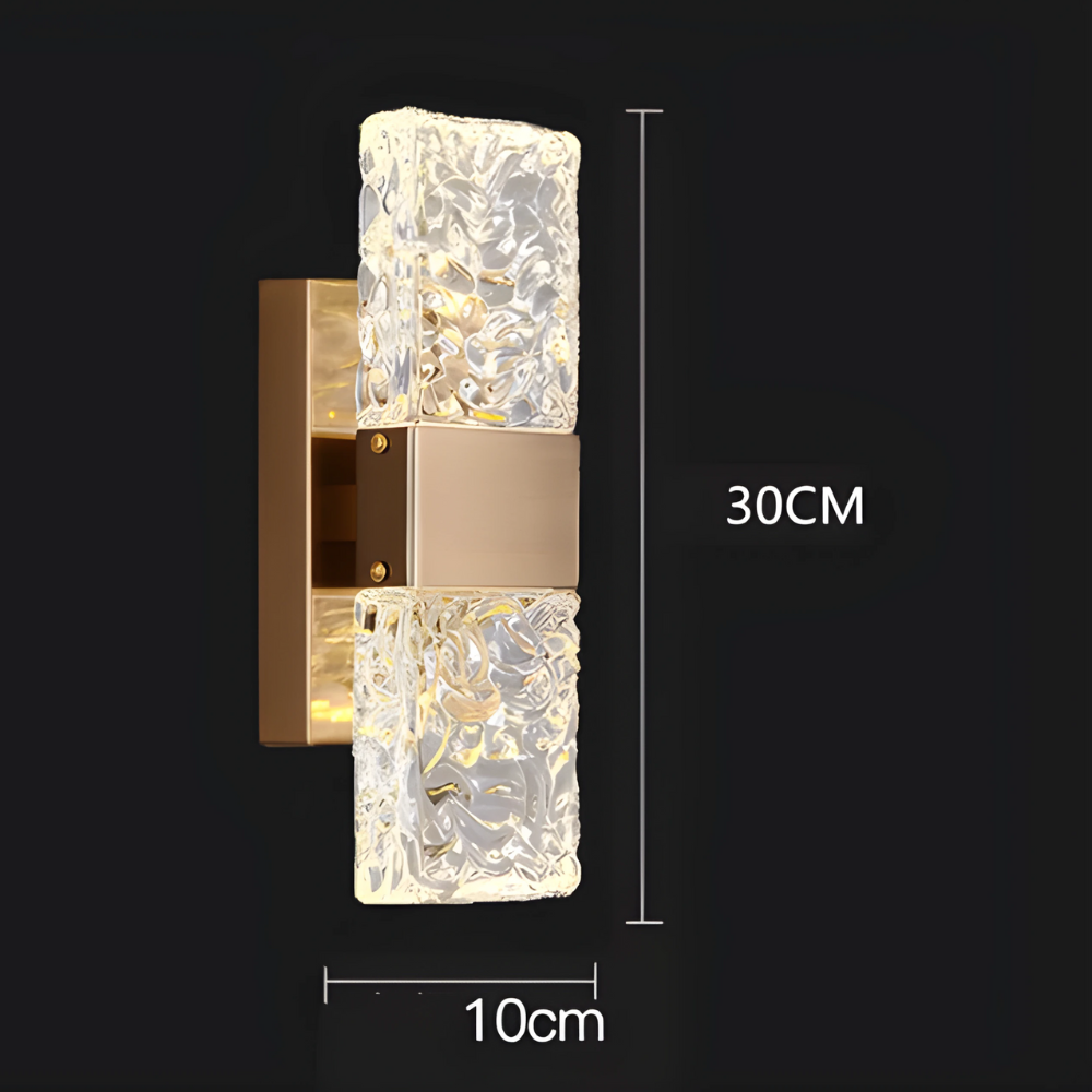 AuraCrystal – Elegante moderne Kristall-Wandlampe
