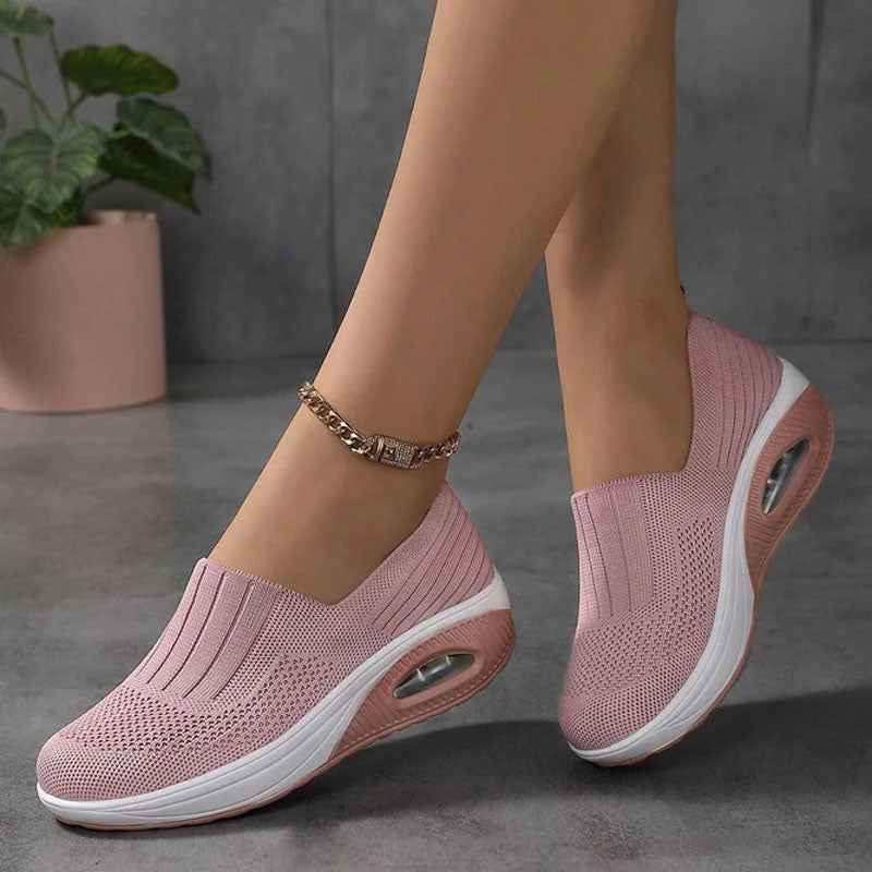 Damen atmungsaktive Slip-On-Sneaker für ganztägigen Komfort