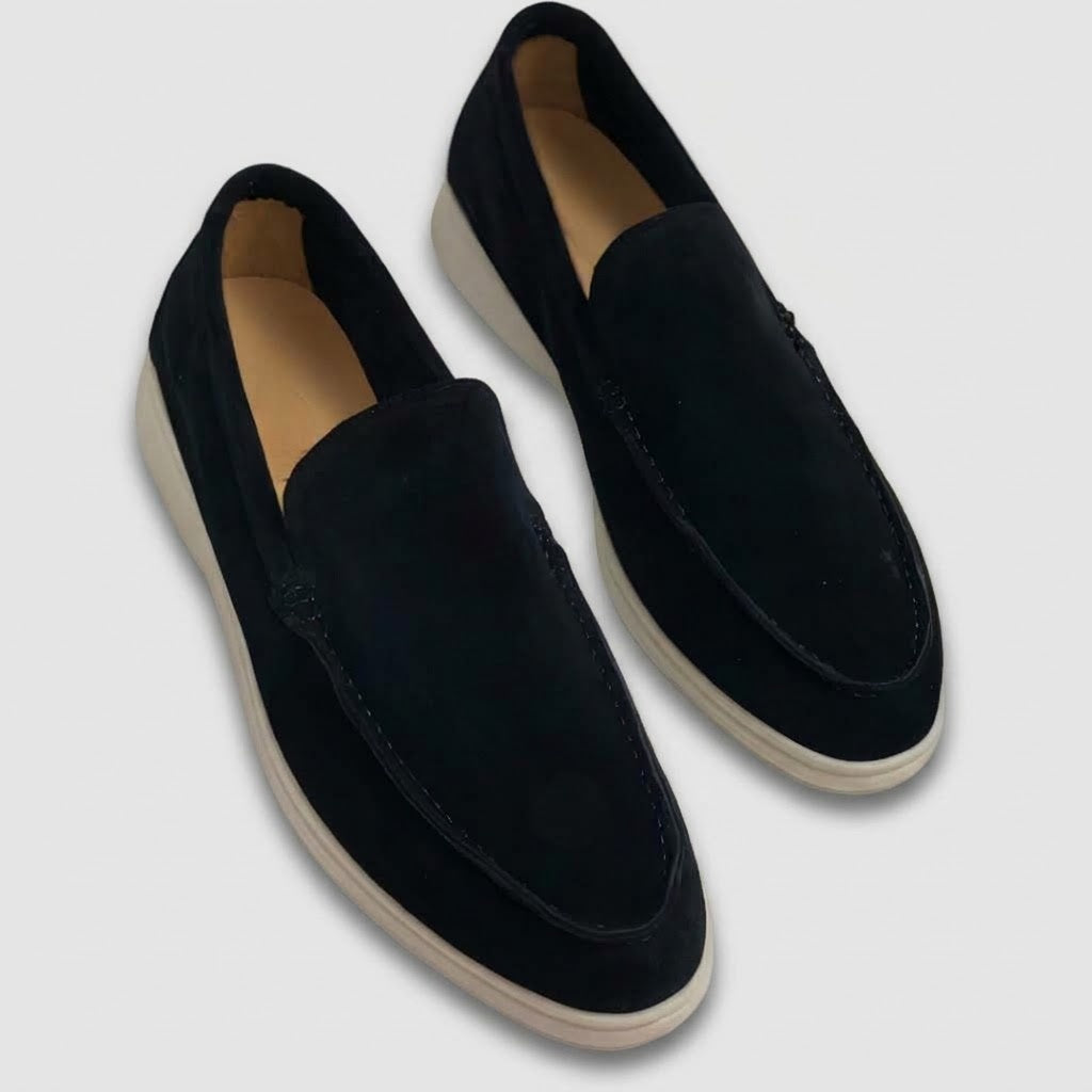 Herren Vintage Leder-Loafer