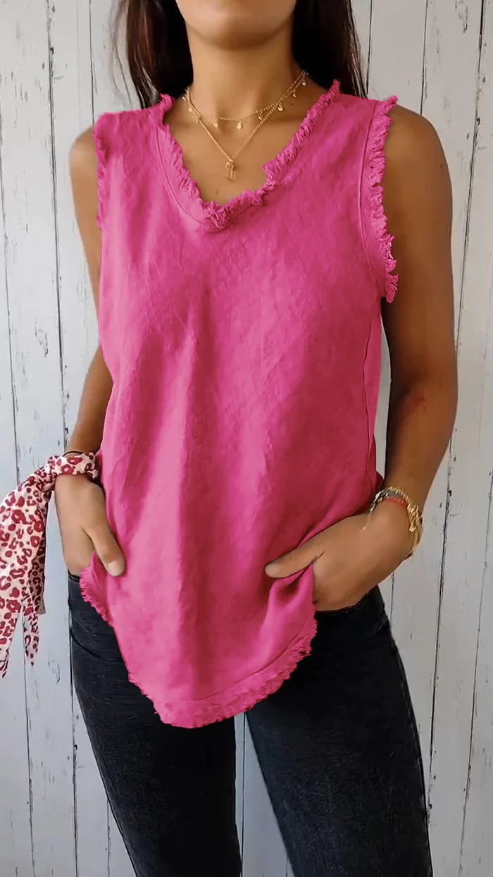 Aeliana Elegante V-Ausschnitt Weste für einen stilvollen Look