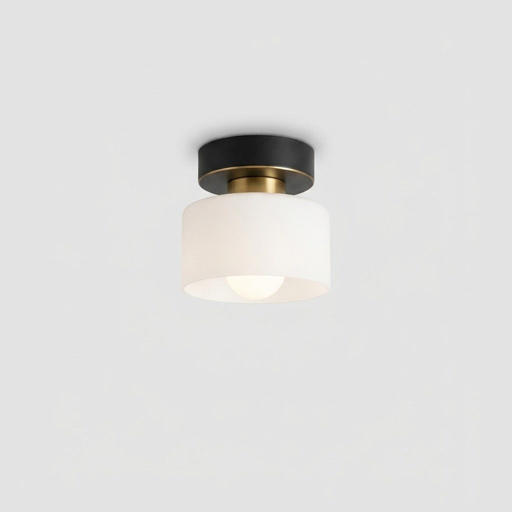 Bauhaus Geometrische Alabaster Deckenleuchte Trommel