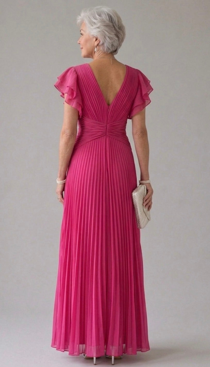 Lina & Emma™ | Plissiertes Abendkleid