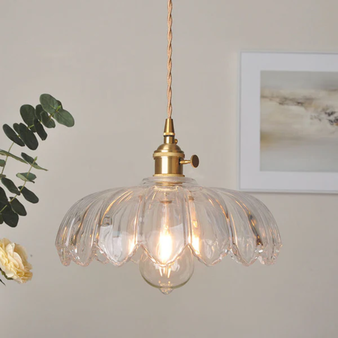 Xyvora - Elegante Vintage-Glas-Hängelampe für eine Einzigartige Atmosphäre