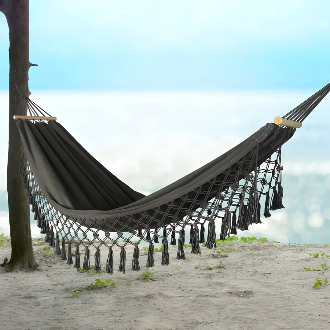 Velri - Luxuriöse Komfortable Boho Baumwollhängematte für ultimativen Komfort