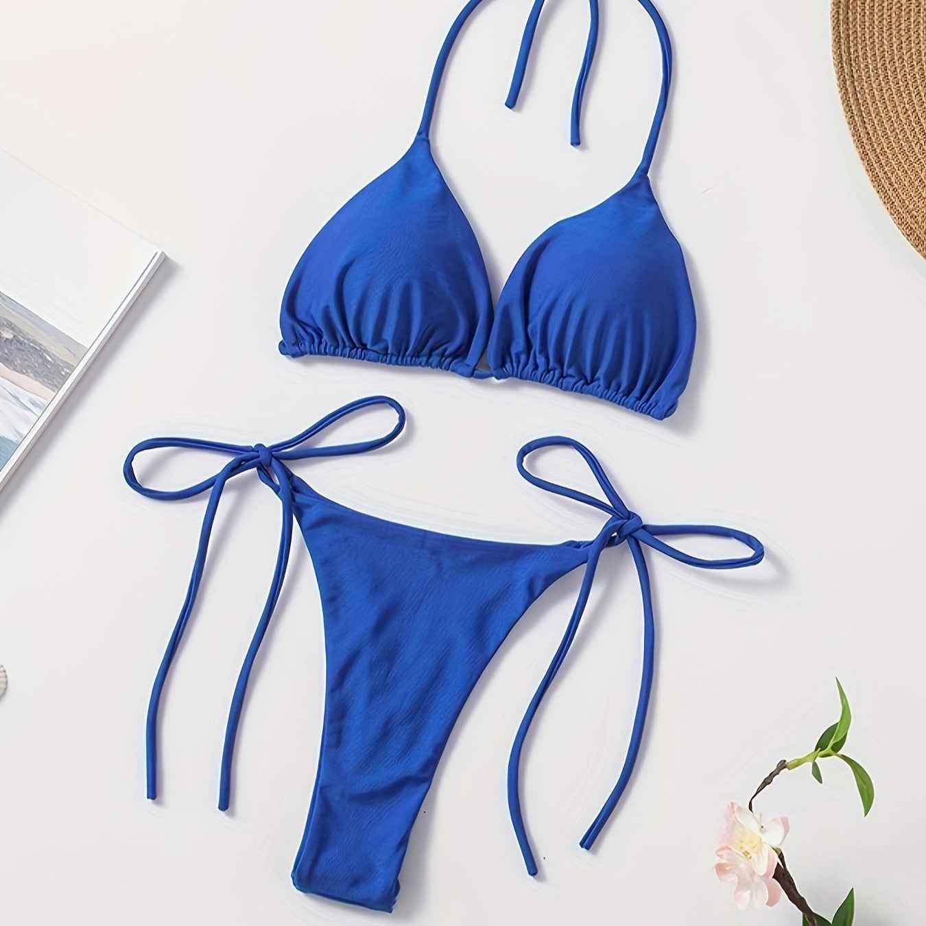Halter-Bikini mit V-Slip