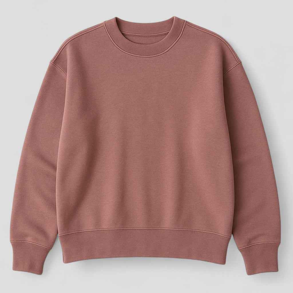 Caroline | LuxeFleece Oversized Pullover Damen Sweatshirt Rose Brush Weich Gemütlich