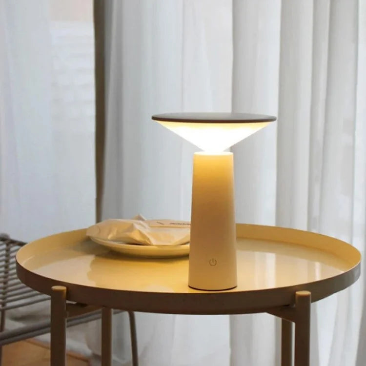 Modernes LED-Tischlampe mit Dimmfunktion, Rotation und integriertem Akku