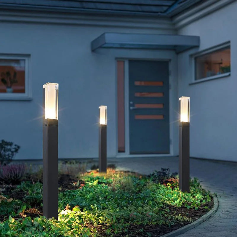 Orlena - Wasserfeste schwarze LED-Gartenlampe für stilvolle Außenbeleuchtung