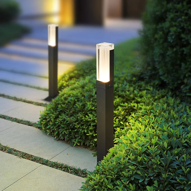 Orlena - Wasserfeste schwarze LED-Gartenlampe für stilvolle Außenbeleuchtung