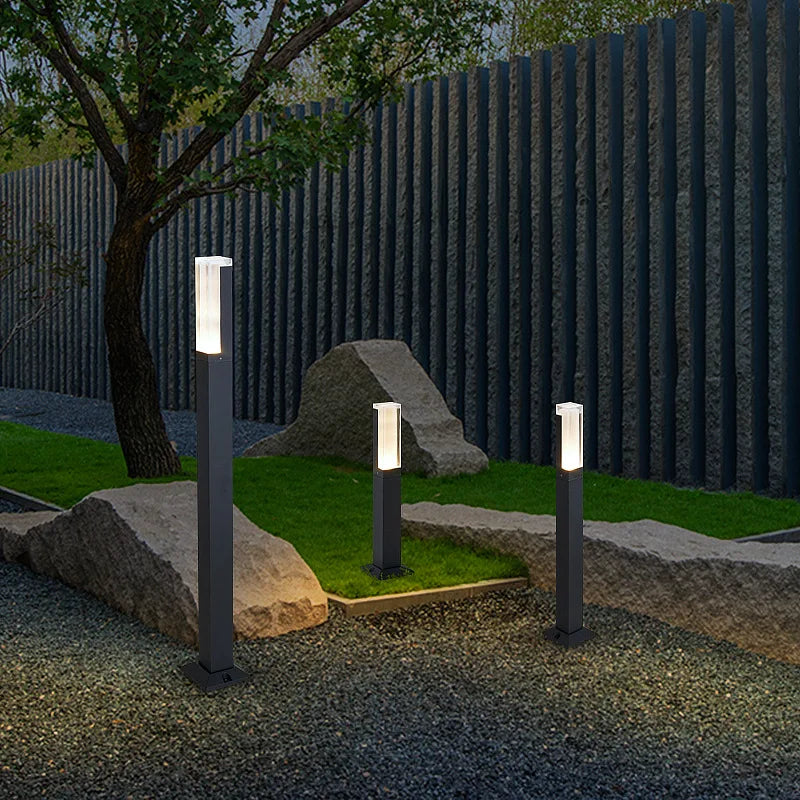 Orlena - Wasserfeste schwarze LED-Gartenlampe für stilvolle Außenbeleuchtung