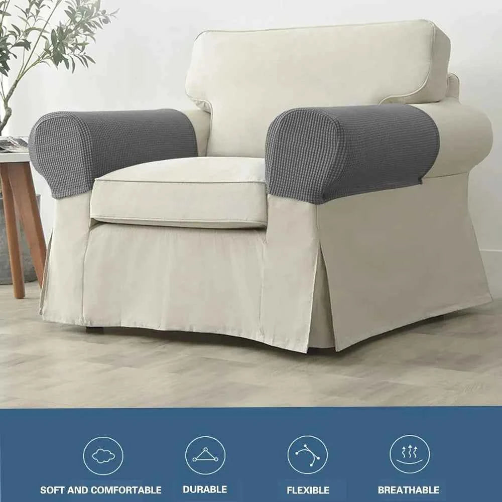 ArmoraFit - Wasserdichter Stretch-Armlehnenbezug im praktischen 2-Teilig-Set