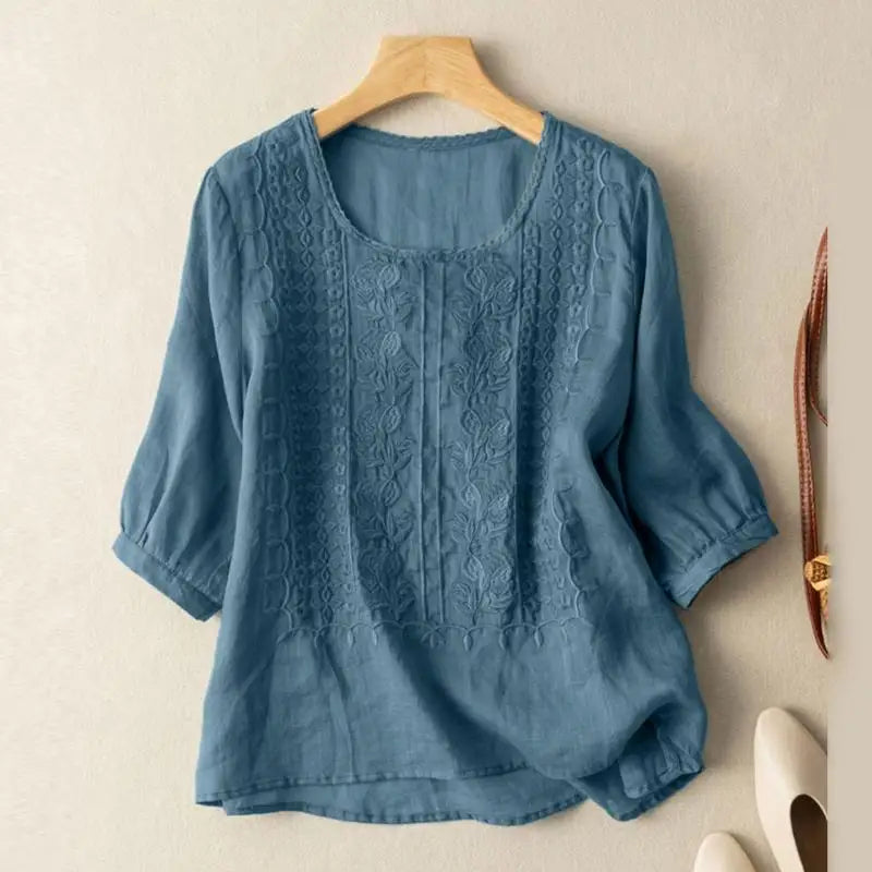 Aurora – Gebluste bestickte Bluse 2