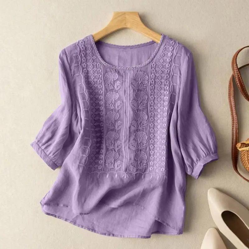 Aurora – Gebluste bestickte Bluse 3