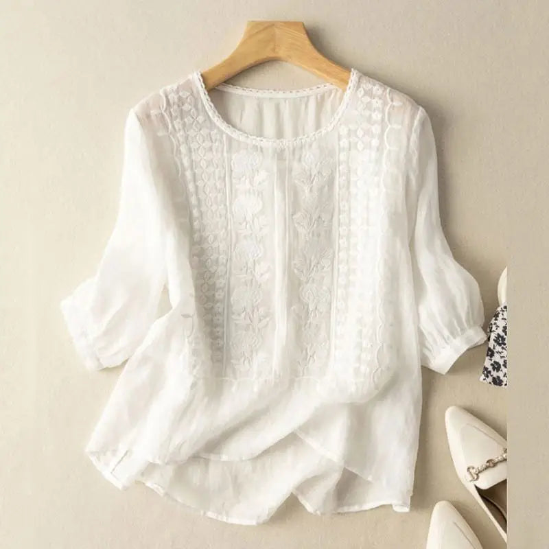 Aurora – Gebluste bestickte Bluse 4