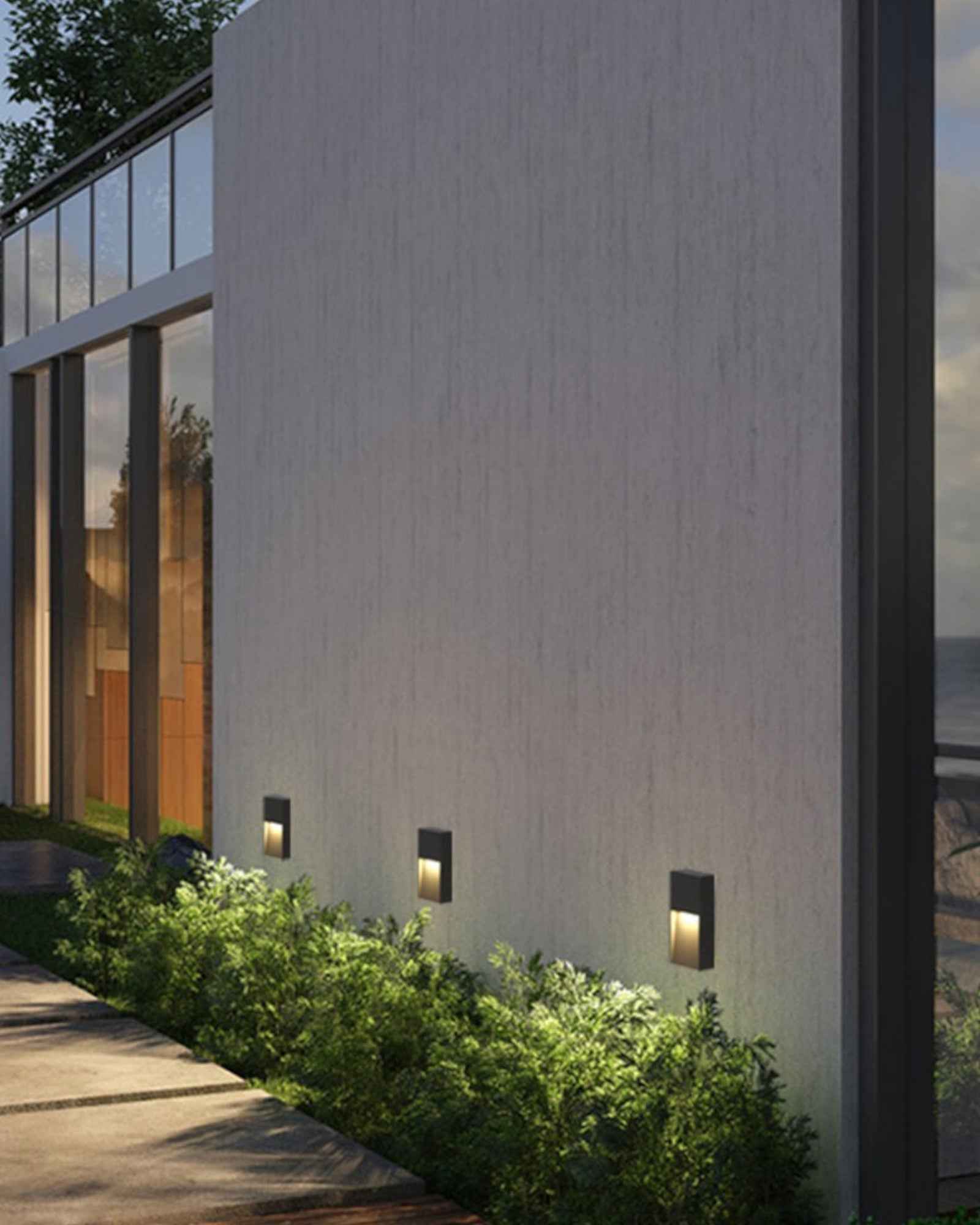 Außenwandleuchte mit Solarbetrieb und IP65