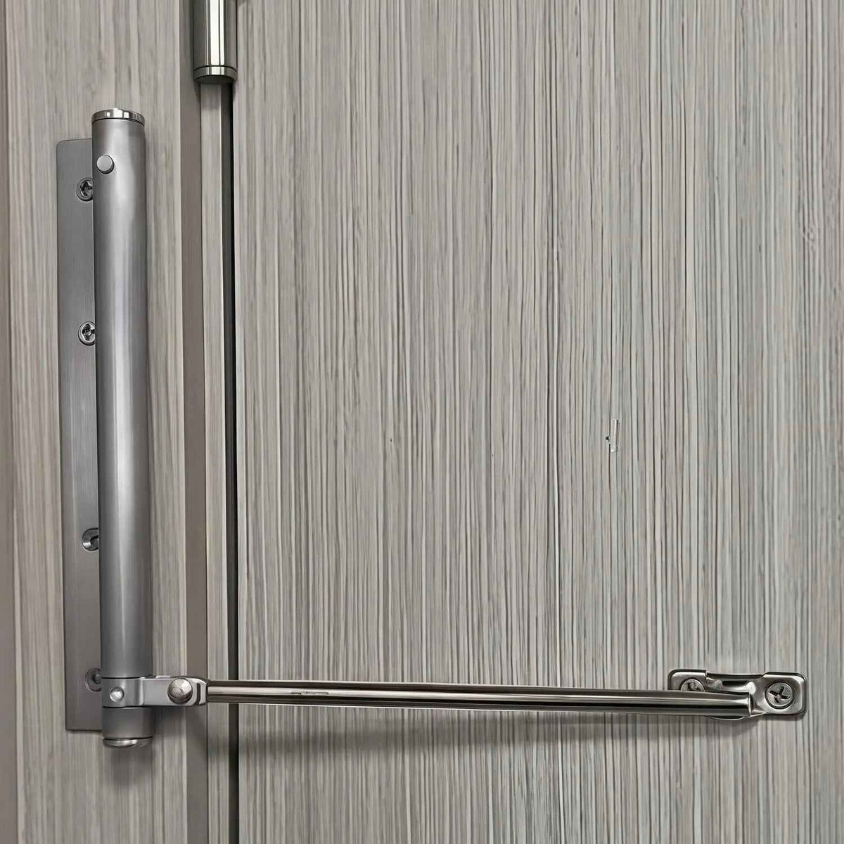 Sanfter Türschließer, hydraulisch, einstellbar, Silber/Schwarz