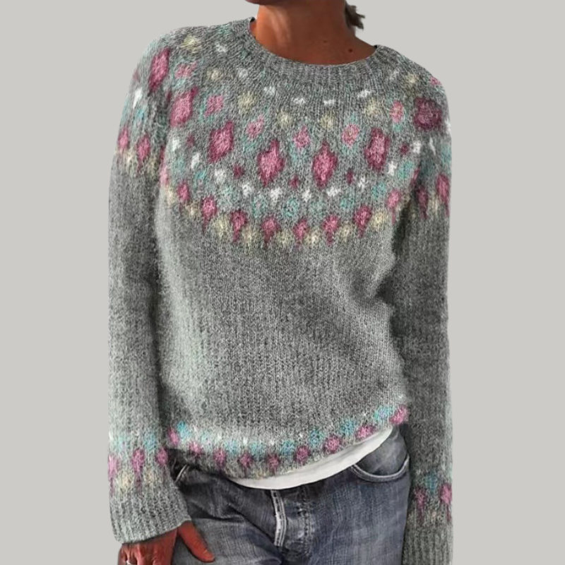 Sweater Candace mit gestricktem Muster für einen trendigen und warmen Look