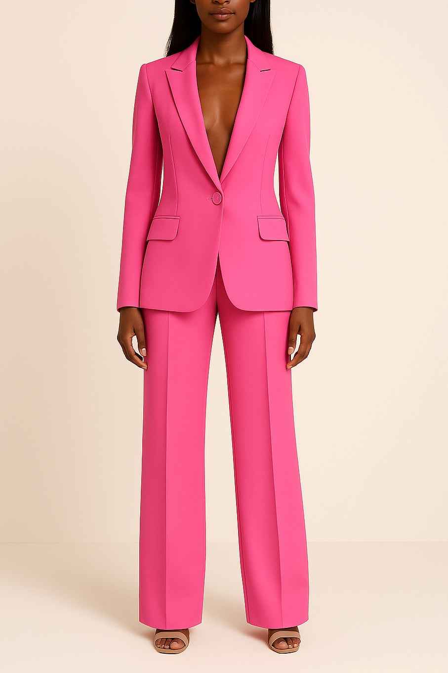 Ella | Elegantes formelles Anzug-Set mit langem maßgeschneidertem Blazer für Damen