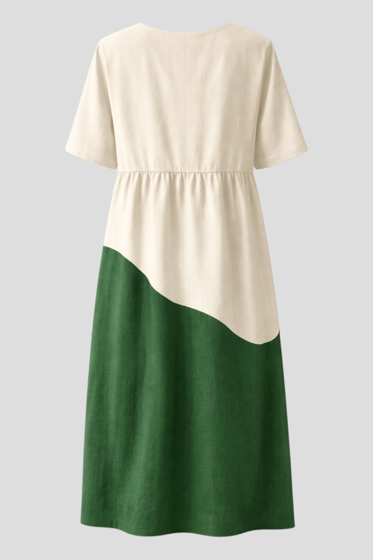Elegantes grafisches Hummermuster Kleid für einen stilvollen Look