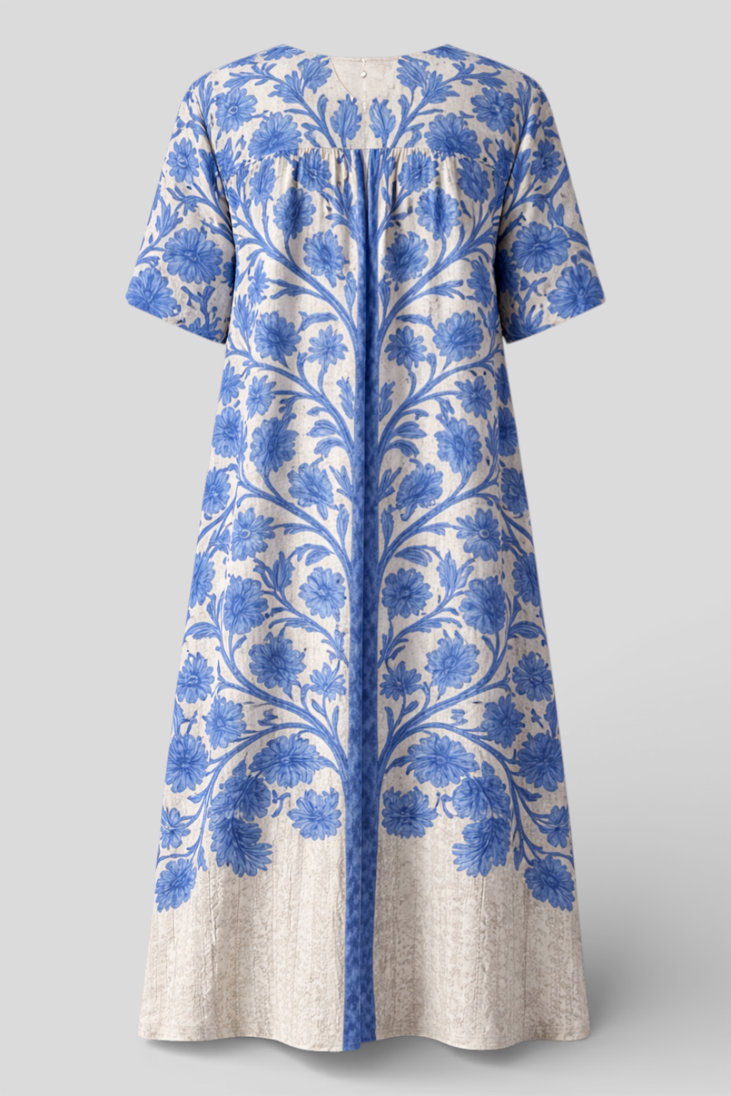 Oréa Elegantes Blauer Bestickter Kleid für alle Anlässe Damen