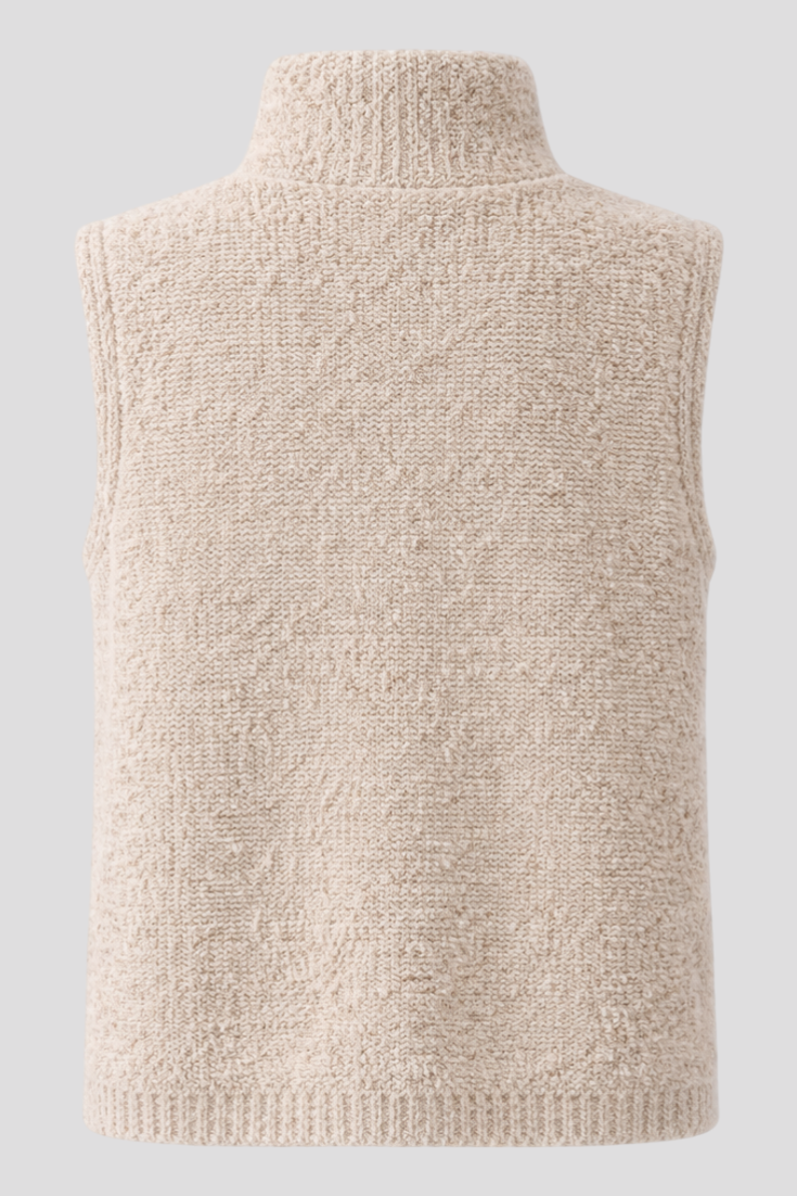 Schicke und elegante ärmellose Strickjacke Damen