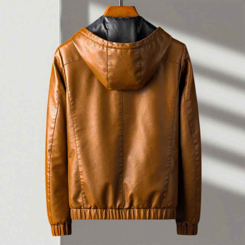 Aspen Kapuzen-Lederjacke