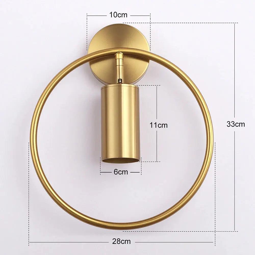 Elegante Wandlampe aus Stahl und Glas mit LED-Beleuchtung, schwarz/or Lackierung für eine moderne und anspruchsvolle Dekoration