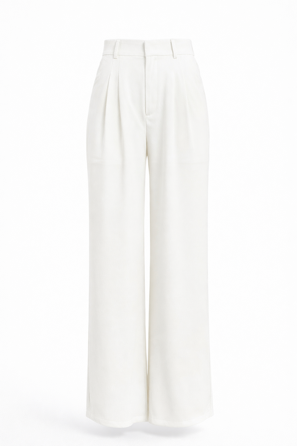 Bequeme Hochtaillierte Weite Passform Hose für einen Stilvollen Look