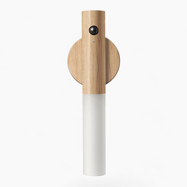 Bewegungsmelder LED Lampe aus Holz 9