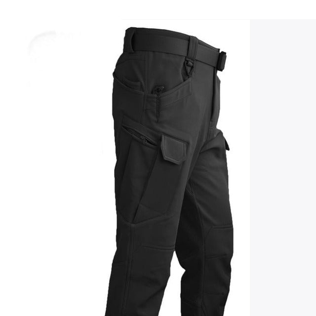 Herren Outdoor-Set - Gepolsterte Winterjacke mit Kapuze und Cargohose