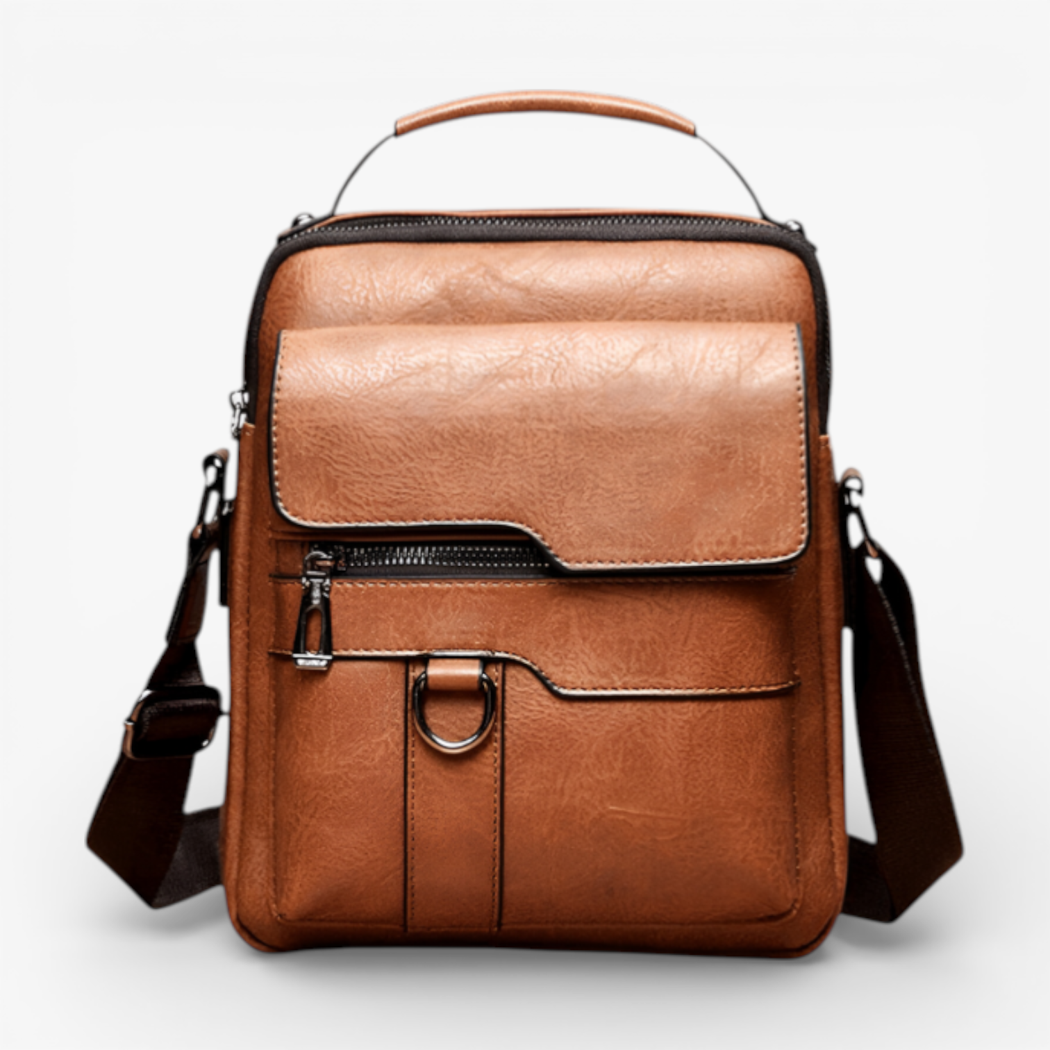 Tasche a Tracolla Herr Lusso in Vera Leder Nera - Elegant e Funzionale