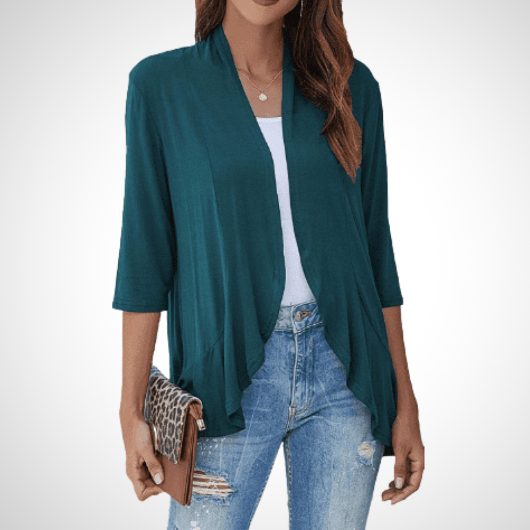 MIRIKIT™ – luftig-lässiges Sommer-Cardigan mit offener Front als Überwurf