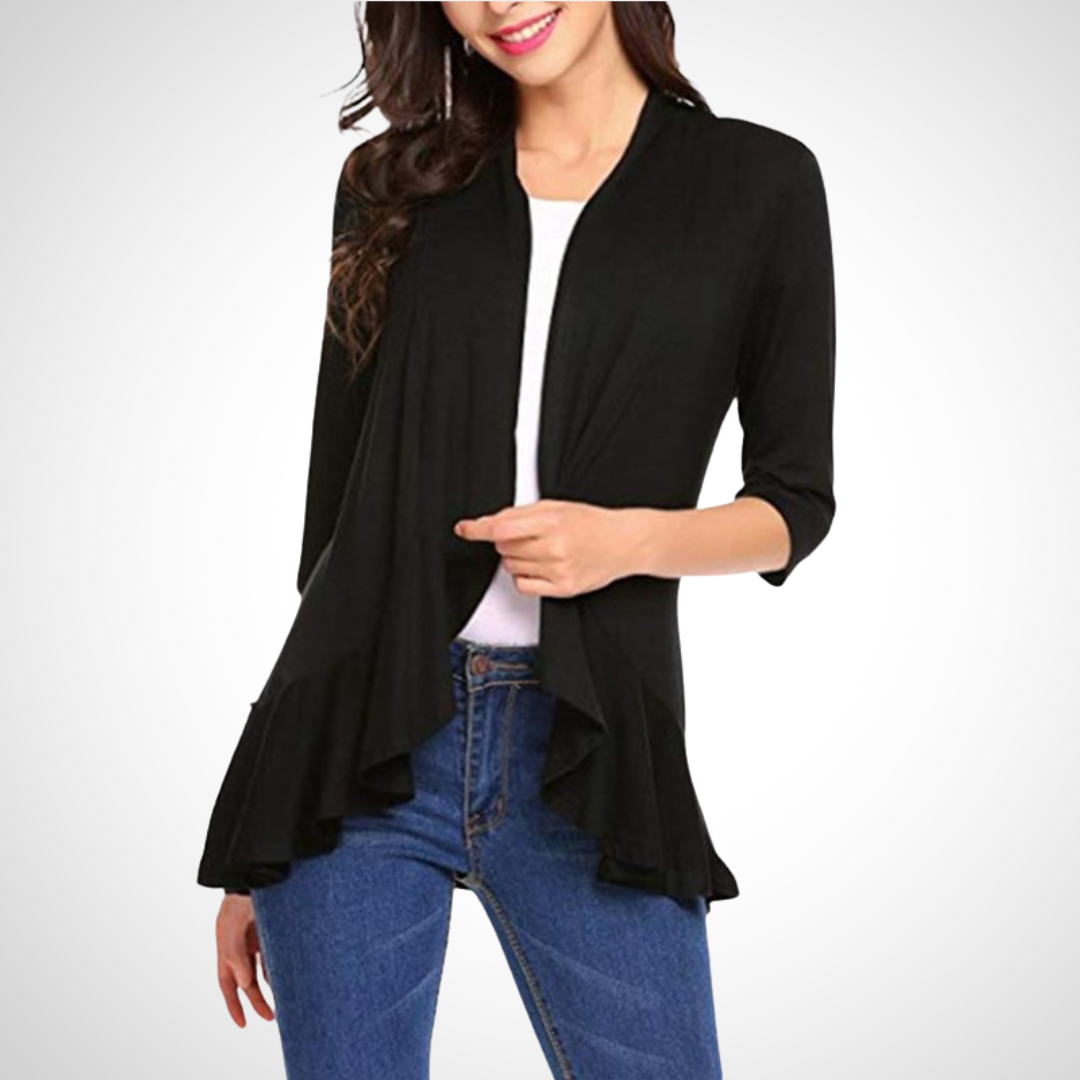 MIRIKIT™ – luftig-lässiges Sommer-Cardigan mit offener Front als Überwurf