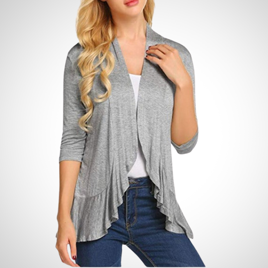 MIRIKIT™ – luftig-lässiges Sommer-Cardigan mit offener Front als Überwurf
