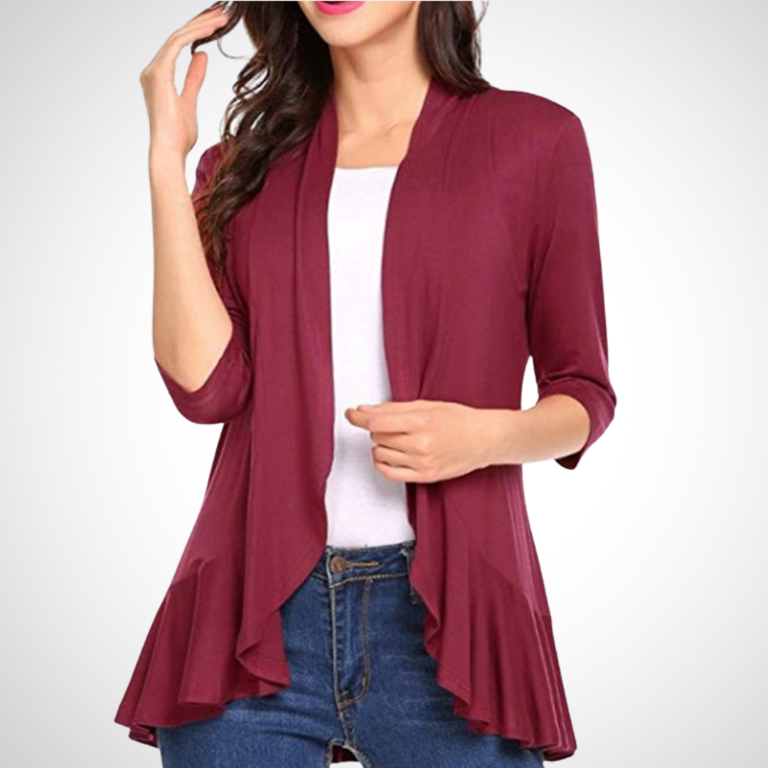 MIRIKIT™ – luftig-lässiges Sommer-Cardigan mit offener Front als Überwurf