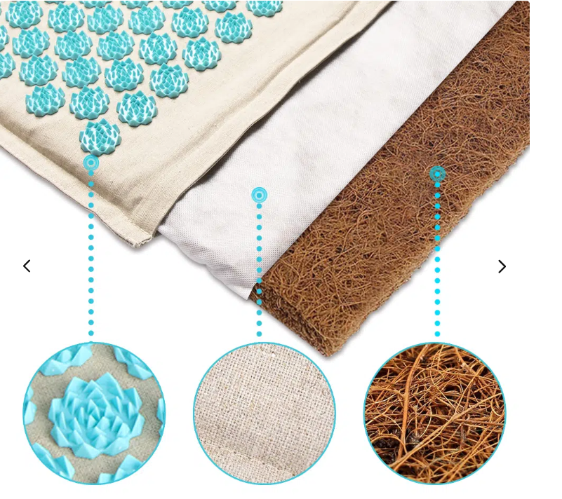 Akupressurmatte & Kissen-Set - 5500 Druckpunkte
