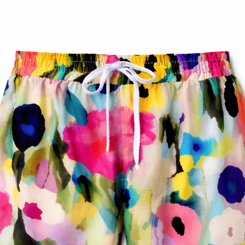 Carlijn | Lebendige Blumenprint-Hose mit bequemen Taschen für einen fröhlichen Look