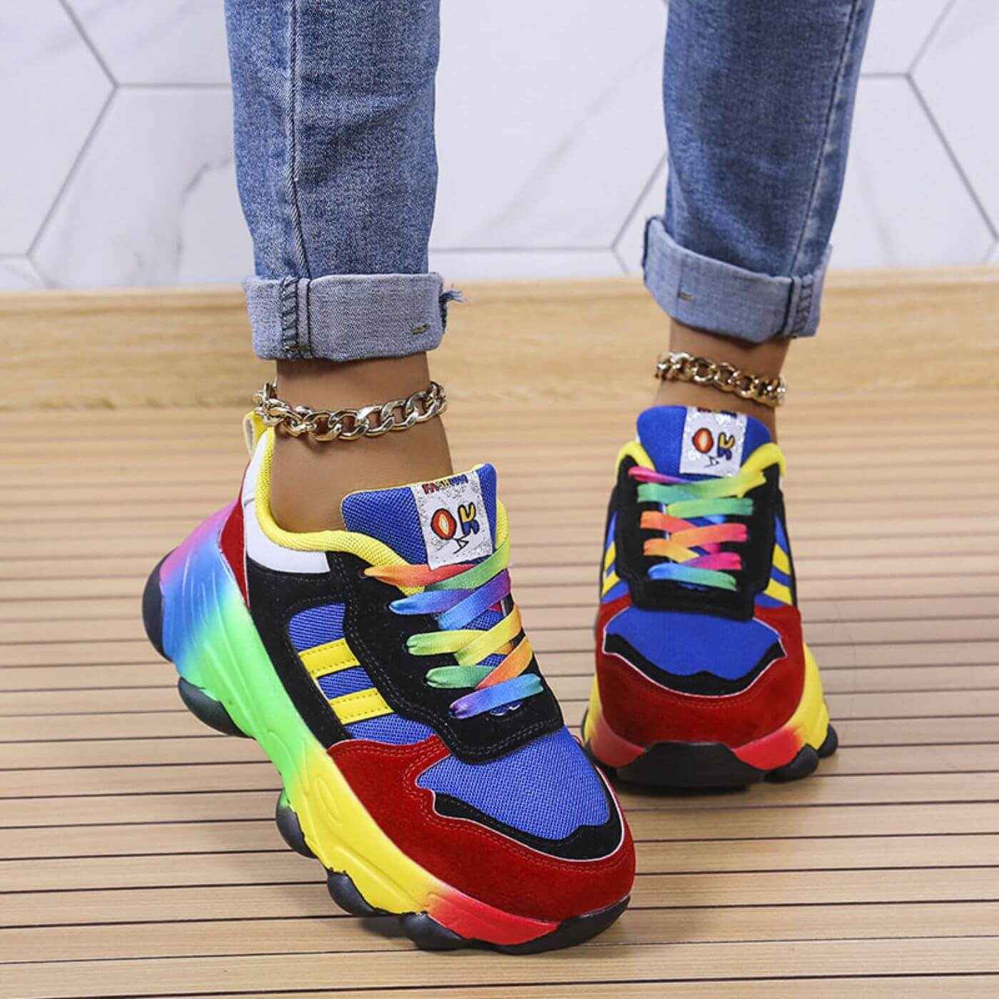 Schicke Damensneaker mit orthopädischem Design für ganztägigen Tragekomfort