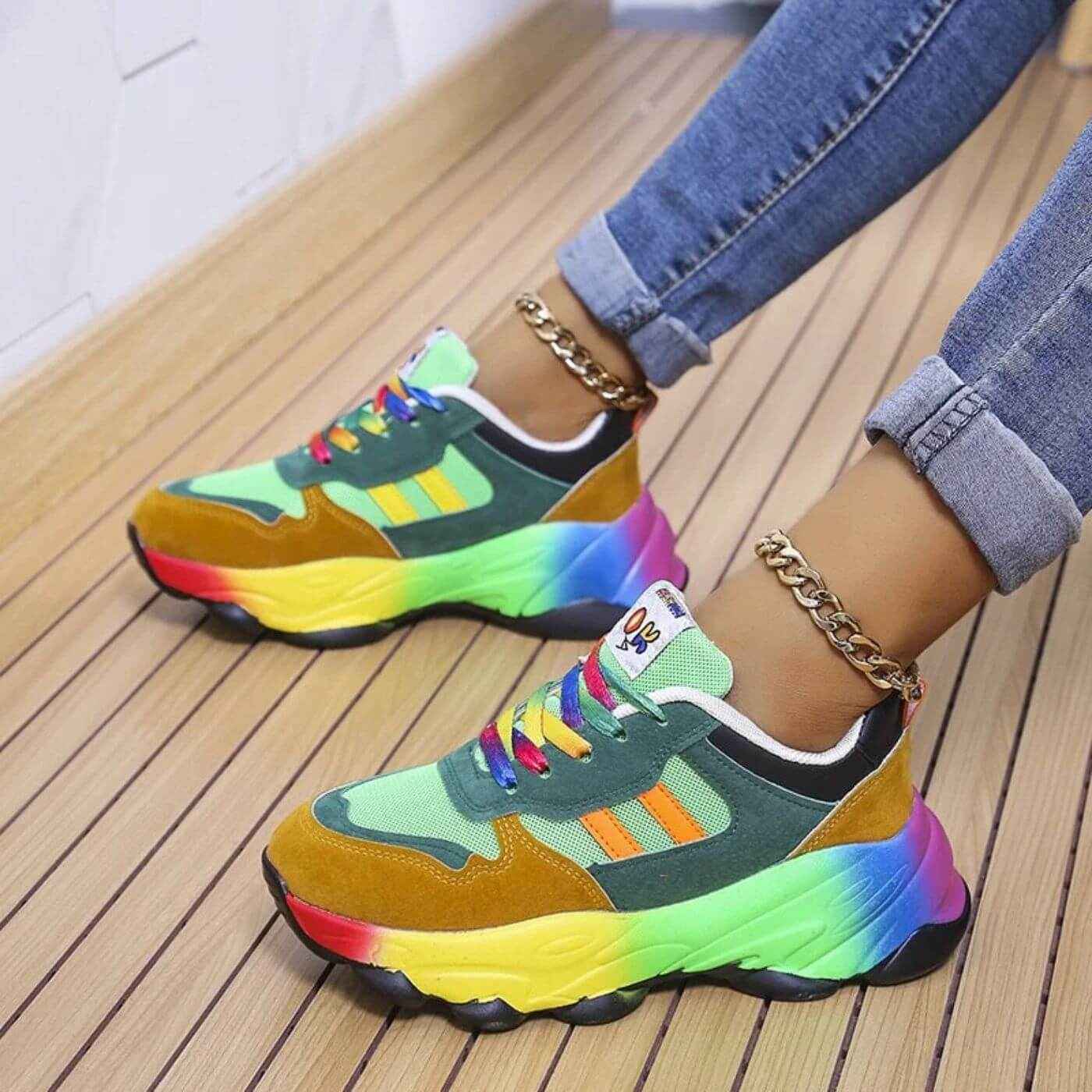 Schicke Damensneaker mit orthopädischem Design für ganztägigen Tragekomfort