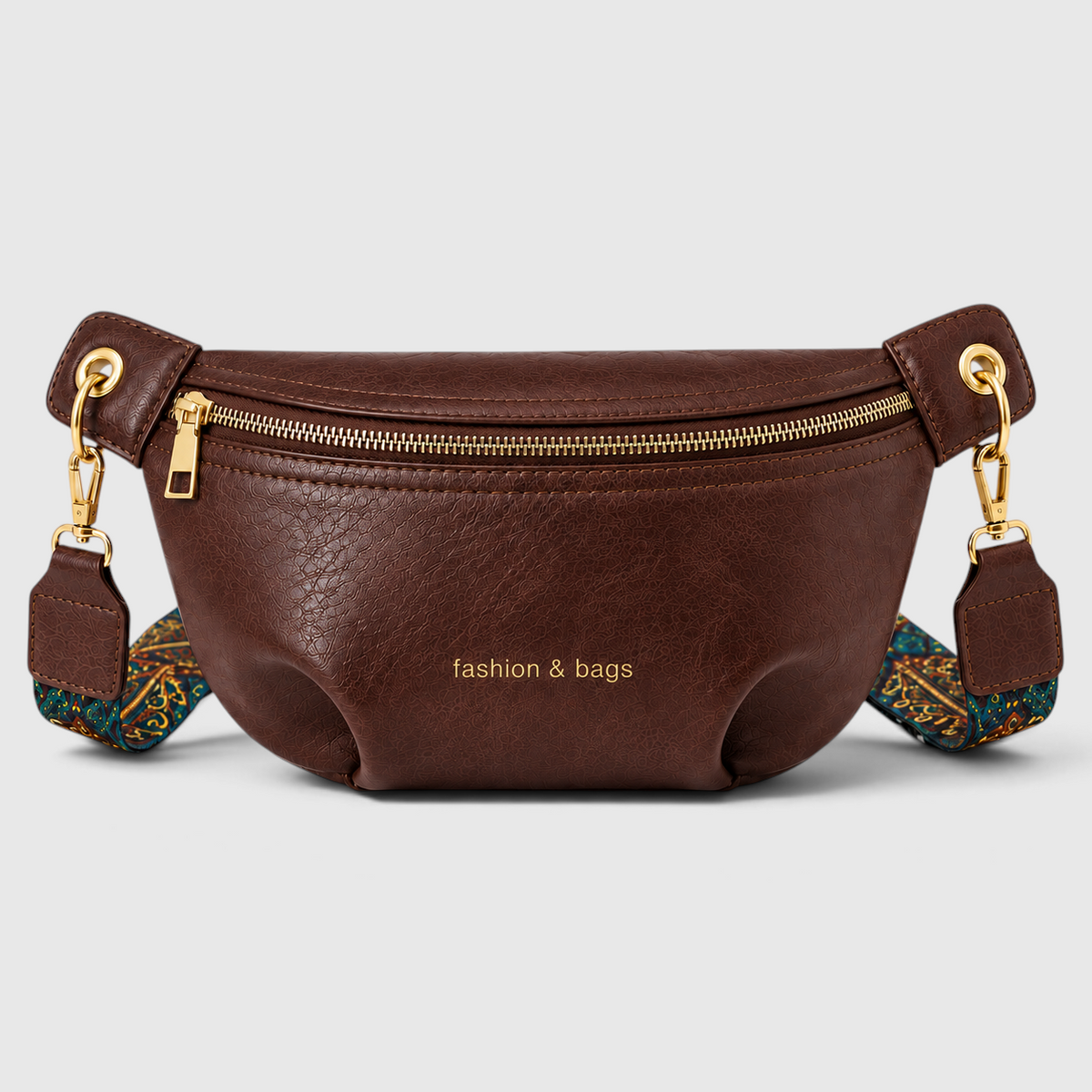 Trendige PU-Leder Gürteltasche mit breitem Riemen – Ideal für den Alltag