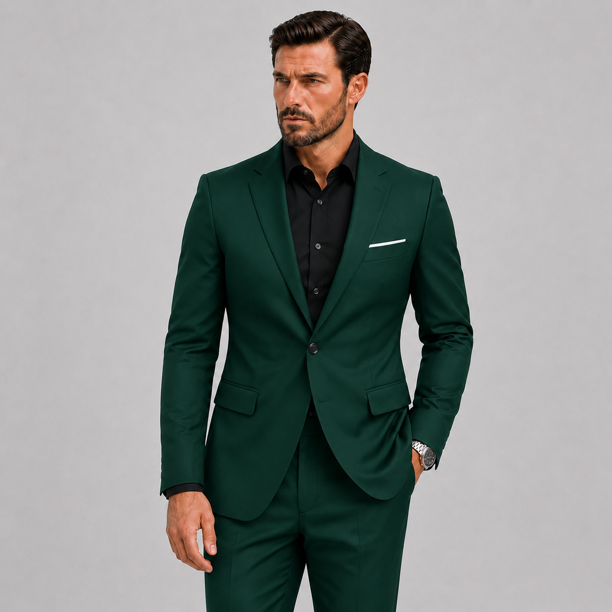 Eleganter Herren Slim-Fit Anzug für Hochzeiten & Festliche Anlässe