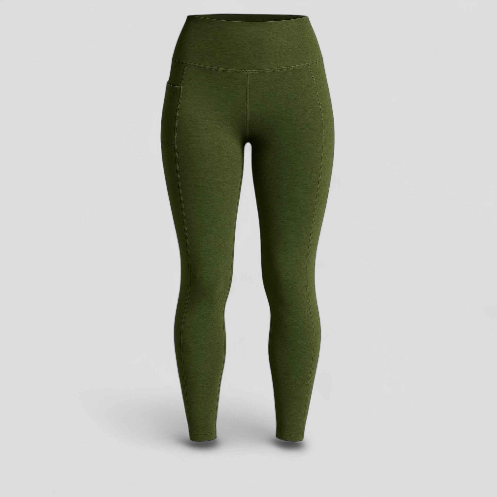 Tilda | Out Of Pocket Leggings Damen Hoch Tailliert Midi Sport Fitness Stretch